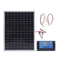 thumbnail image 2 of Monocrystalline Solar Panel Aluminum Monocrystalline Portable Photovoltaic Module Solar Charger for Car Boat RV Motorcycle, 2 of 7