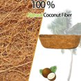 thumbnail image 3 of Triani Coconut Planter Liners 30" Coco Husk Fiber Preformed Window Box & Hanging Basket Coir Mats Trough Planters Pot Durable Liner Decor for Outdoor Plants & Flowers (1 Pack), 3 of 6