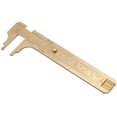 thumbnail image 1 of Vernier Caliper - Dual Scales mm/Inch Brass Sliding Vernier Caliper Ruler Measuring Tool(100mm), 1 of 5