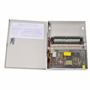 VideoSecu 18 Channel Port Output 12V DC Auto Reset CCTV PTC Fuse Distributed Power Supply Box for Security Cameras WK3