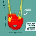 thumbnail image 5 of Premium High Back Full Bucket Toddler Swing Seat with Finger Grip, 5 of 6