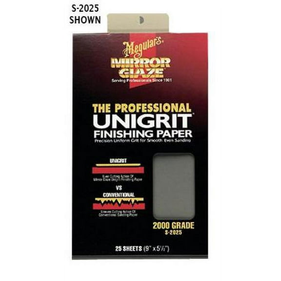 MEGUIARS INC SANDING PAPER 5 1/2x9 1000GR (25/slv)