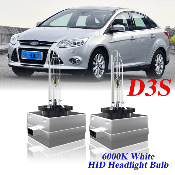 For Ford Focus 2015 2016 2017 2018 D3S HID Headlight High/Low Beam 6000K Crystal White Xenon Bulbs Set 2