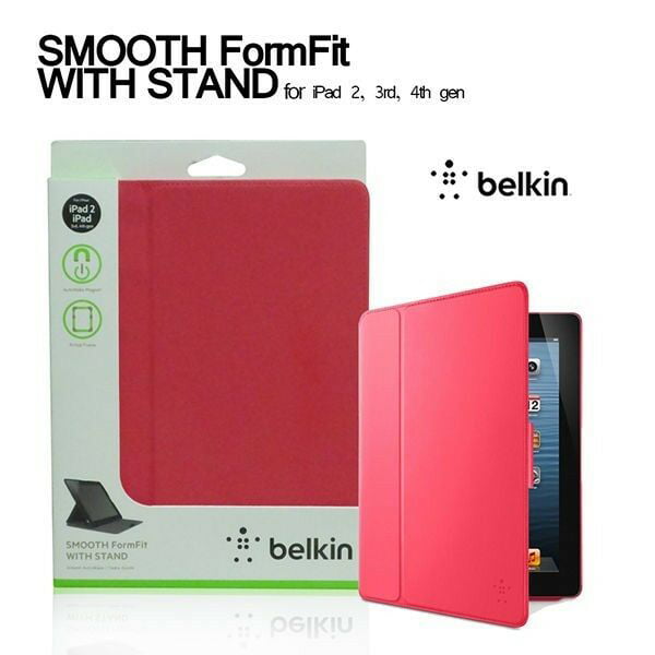 Belkin F8N744TTC06 PINK iPad 2/3/4 2nd 3rd 4th Generation Snap Shield Case Cover 