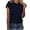 Navy, variant on Womens Tops Short Sleeve Crewneck Summer Top Tees Plain Tshirts Basic Dailywear Comfy Shirt