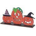 thumbnail image 1 of Wooden Triple Halloween Pumpkin Stand, 1 of 3