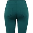 thumbnail image 5 of A2Y Women's Comfort Mordern Stretch Skinny Ponte Pants Teal S, 5 of 7