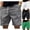 Dark Gray, variant on POIUYTR Men Summer Casual Sweat Shorts Loose Comfy Elastic Waist Straight Leg Short Pants Workout Gym Soft Solid Color Shorts