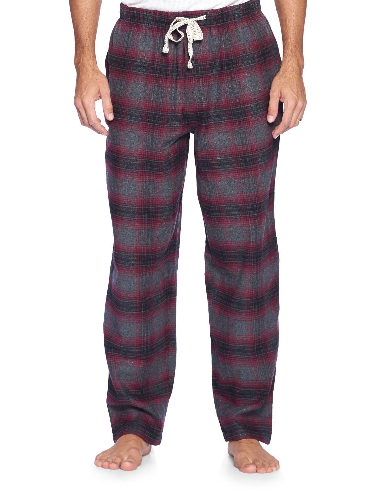 Ashford & Brooks Mens Super Soft Flannel Plaid Pajama Sleep Pants ...