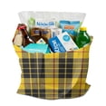 thumbnail image 3 of Retro Plaid Canvas Tote Bag Buffalo Checkered Pattern Vintage Style Geometric Design Rustic Aesthetic Cute Reusable Foldable Shopping Tote, 3 of 6