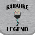 thumbnail image 4 of Inktastic Karaoke Legend Music Gift Boys or Girls Baby Bib, 4 of 4