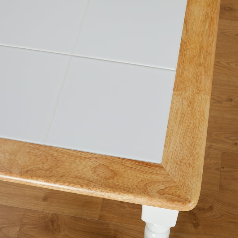 White tile top kitchen table clearance