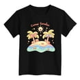 thumbnail image 5 of Girls Tshirts Clothes for Girls Boys Girls' Island Print Casual T Shirt Fashion Kids' Comfort Fit Top for Beach & Daily Wear Tropical Vacation Vibes, 5 of 5