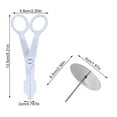 thumbnail image 2 of Worallymy Piping Flower Tijeras Nail Set Cake Icing Flower Desmontable Plastic Lifter Cupcake Pastelería Herramienta de decoración Blanco Worallymy JD735806312, 2 of 7