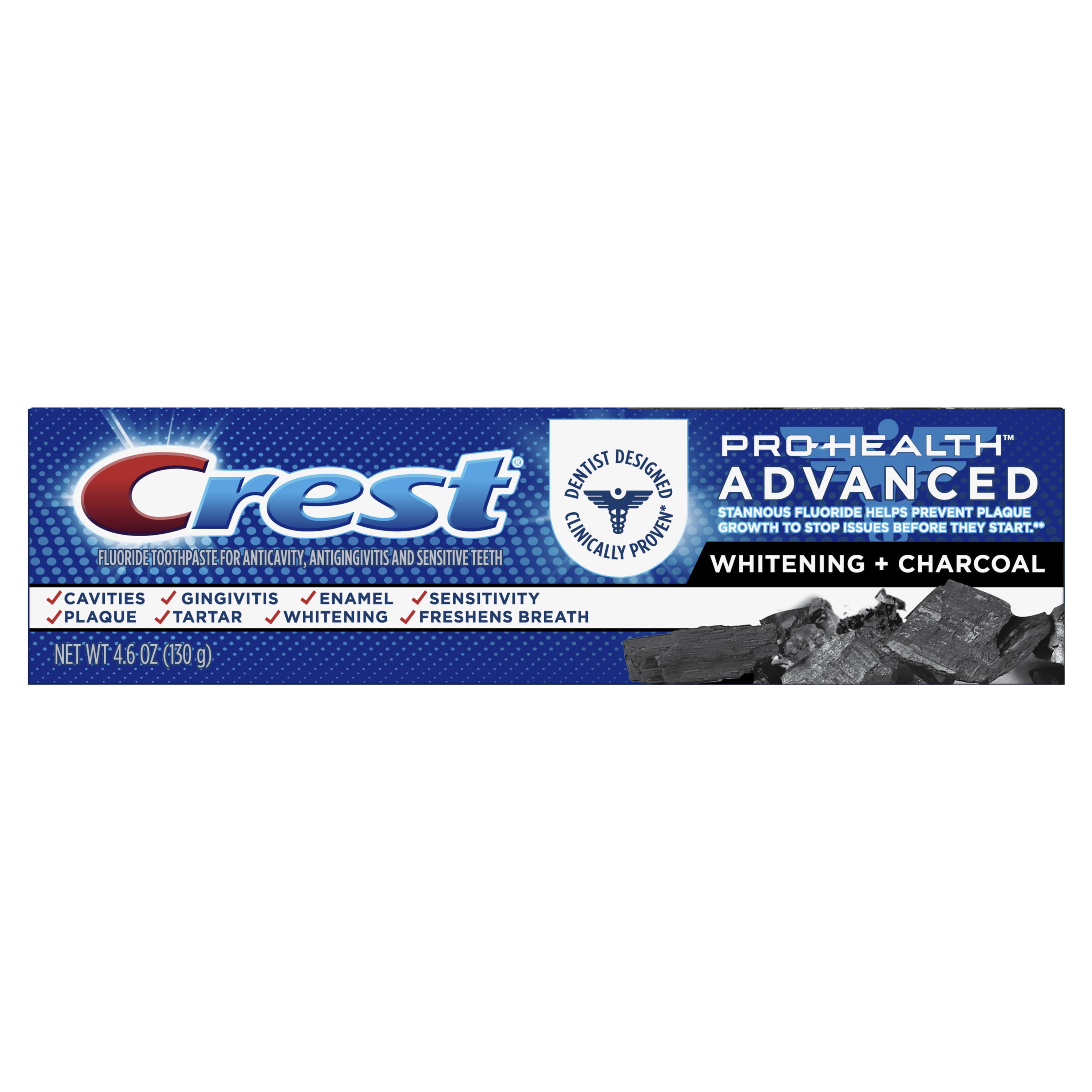 Crest ProHealth Toothpaste, Advanced Teeth Whitening + Charcoal, 4.6