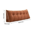thumbnail image 3 of Triangular Headboard Pillow Twin XL for College Dorm Bed, Large Wedge Bed Rest Pillow with Backrest Support, Reading & Positioning Bolster Cushion for Daybed, Gap Filler & Lumbar Comfort, 3 of 4