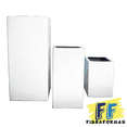 thumbnail image 3 of Maceta de Fibra de Vidrio FibraFormas Tower Grande Blanco, 3 of 6