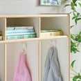 thumbnail image 4 of Guidecraft EdQ 5-Section Wooden Storage Locker for Classroom, Kids Cubby Organizer with Shelves and Hooks for Coats, 4 of 4