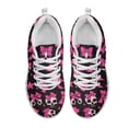 thumbnail image 2 of chaqlin Skull Slip on Sneakers Women Size 13 Walking Mesh Shoes Bow Tie Lace Up Running Sneaker Comfortable Work Flats Outdoor Fitness Sports Shoes, 2 of 7