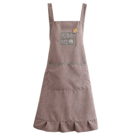 

MAX Cooking Apron Oil-proof Sleeveless Chic Women Cleaning Kitchen Apron