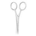 thumbnail image 1 of Tijeras de Acero Inoxidable para Corte Preciso de Barba, Cejas y Vello Nasal - Compactas y Ligeras, Ideal para Viajes y Uso Diario., 1 of 6