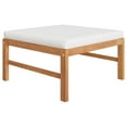 thumbnail image 5 of vidaXL 4 Piece Patio Lounge Set with Cream Cushions Solid Teak Wood, 5 of 9