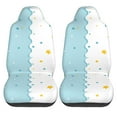 thumbnail image 2 of ZICANCN Car Seat Covers Front Seats Only,Clouds Star Pattern Automotive Seat Covers Protectors for Cars Trucks Suv 2 Pack, 2 of 8