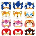 thumbnail image 4 of 12pcs Soic Party Mask: Birthday Photo Booth Dress Up Parent-Child Paper Mask, 4 of 5
