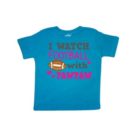 

Inktastic I Watch Football with My Pawpaw Gift Toddler Toddler Girl T-Shirt