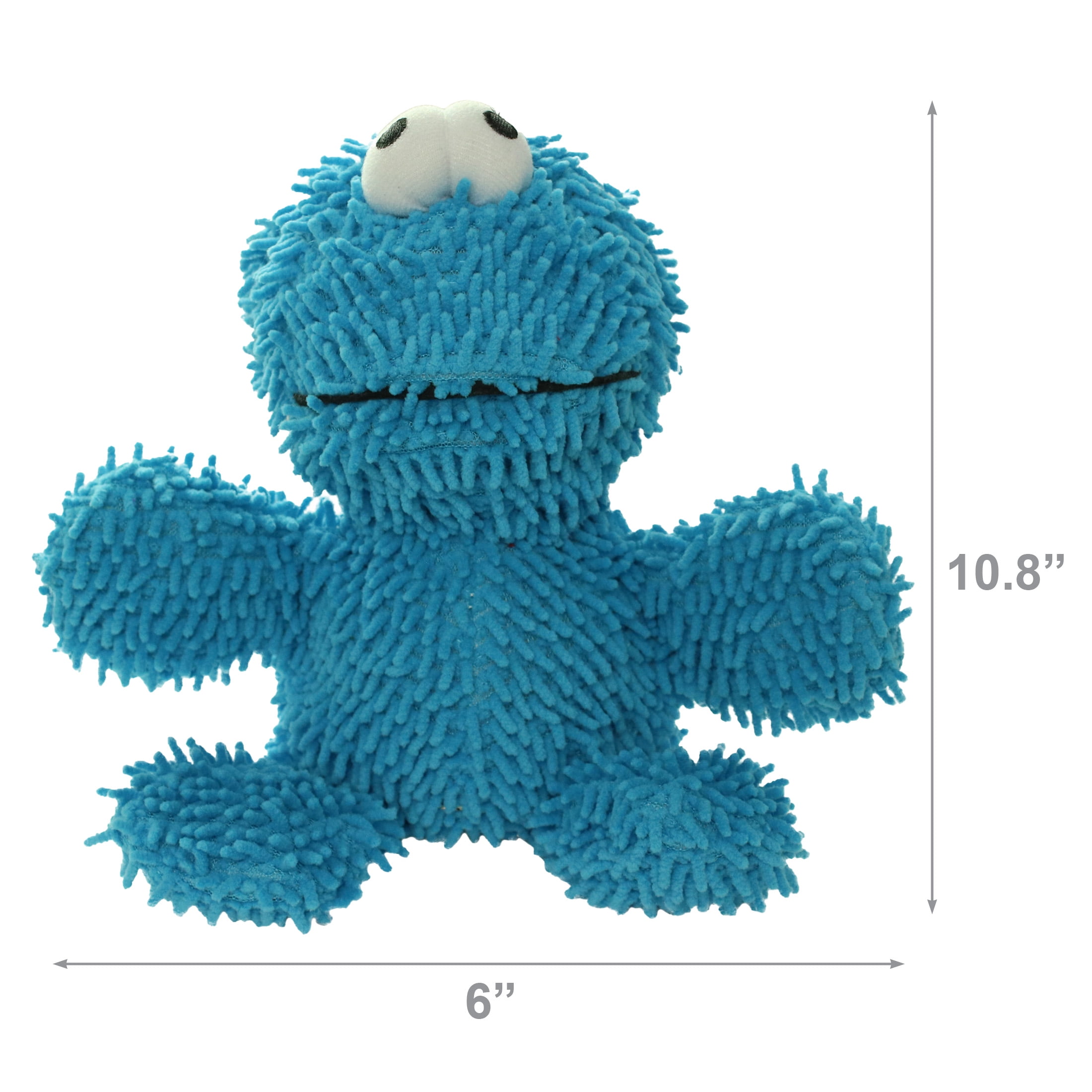 Mighty Microfiber Ball Med Monster Durable Plush Squeaky Dog Toy