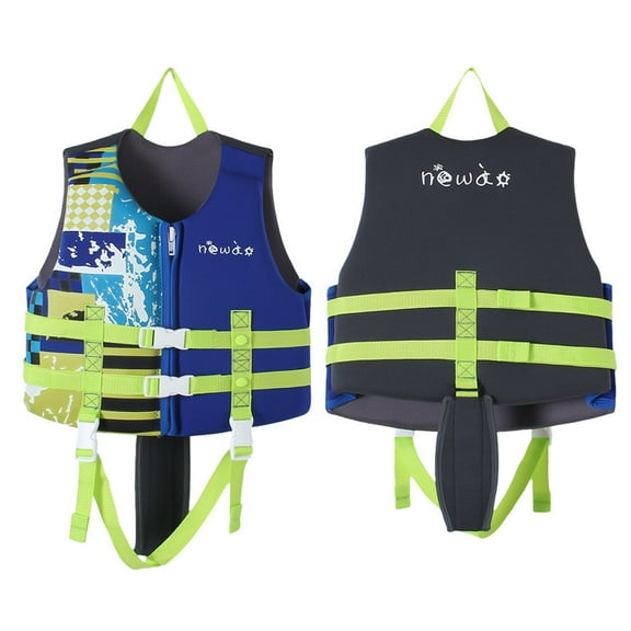 Girls Bathing Suits Children's Summer Beach Life Vests Swimming Pools Buoyancy Vests for Boys and Girls Baby Swimsuit Boy Blue 7 years-12 years