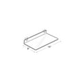 thumbnail image 2 of Azar 16" x 8" Acrylic Shelf For Pegboard/Slatwall Clear 4/Pk 556014, 2 of 2