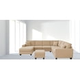 thumbnail image 2 of K-Living U-Shaped Reversible Sectional in Toscana Grey with USB Port and Accent Pillows, 2 of 6