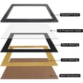 thumbnail image 3 of GraduationMall Certificate Documents Diploma Frame Black Real Wood with Black Mat 8.5 x 11 /11 x 14, 3 of 6