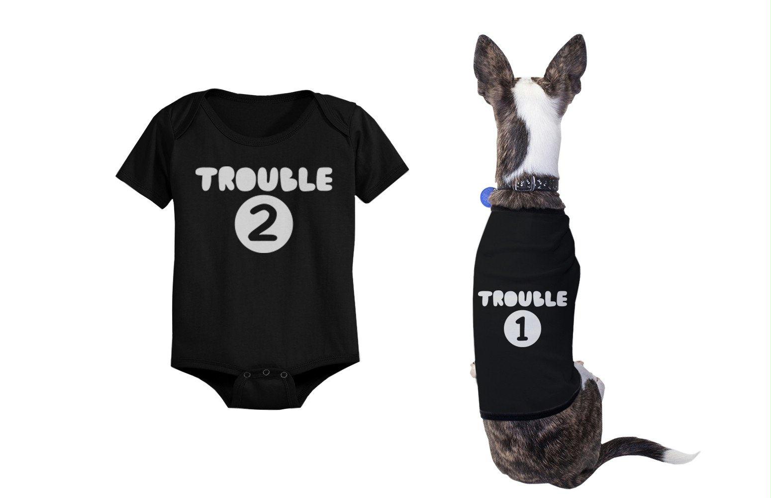 trouble 1 and 2 shirts