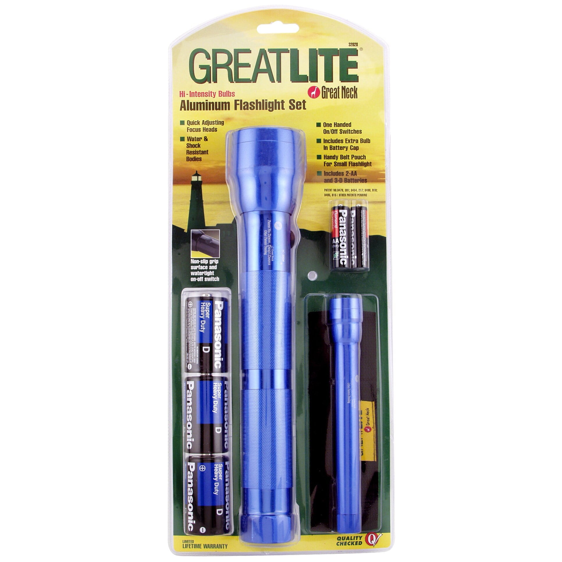 2 Piece Aluminum Flashlight Walmart