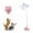 Pink, variant on Pet Cat Toy, with Colorful Replacement Feathers with Suction Cup, Long Pole & Steel Wire, Interactive Cat Teaser, Exercise and Entertainment for Felines (Black) 35"