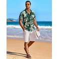 thumbnail image 5 of COOFANDY Men's Short Sleeve Button Down Shirts Wrinkle Free Hawaiian Shirts for Men, 5 of 6