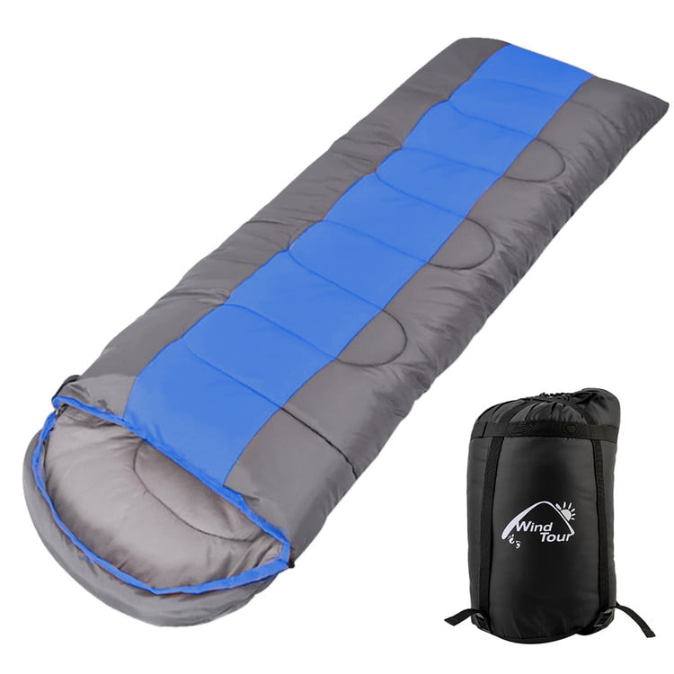 Camping Adult Sleeping Bag - 3 Season Warm & Cool Weather 