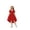 Red, variant on Arshiner Girls Summer Dress Puff Sleeve High Low Swing Cassual Formal Dresses with Pocket