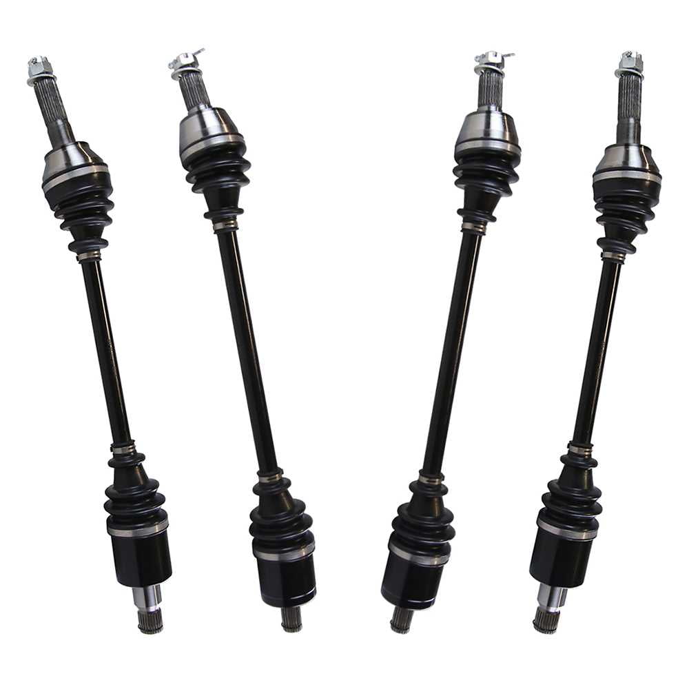 AutoShack Front and Rear New ATV CV Axle Drive Shafts Assembly Set of 4