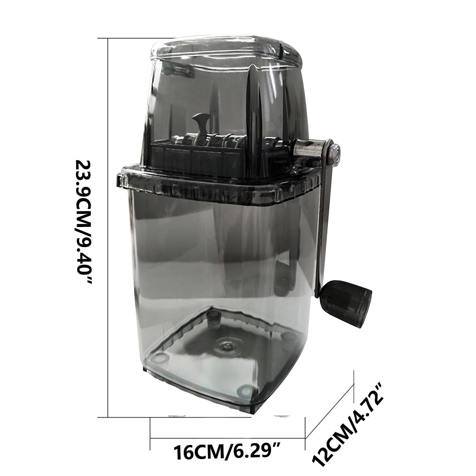 Summer Savings! Uhuya Manual Ice Crusher Transparent Multi-purpose Hand Shaved Ice Machine Ice Crushers for Home Use