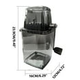 thumbnail image 3 of Manual Ice Crusher | Transparent Hand Crank Shaved Ice Machine | Stainless Steel Blades | 2 Texture Options | Suction Base | 5 Cup Capacity | 9.4x6.3x4.7 in | Home Kitchen Bar, 3 of 9