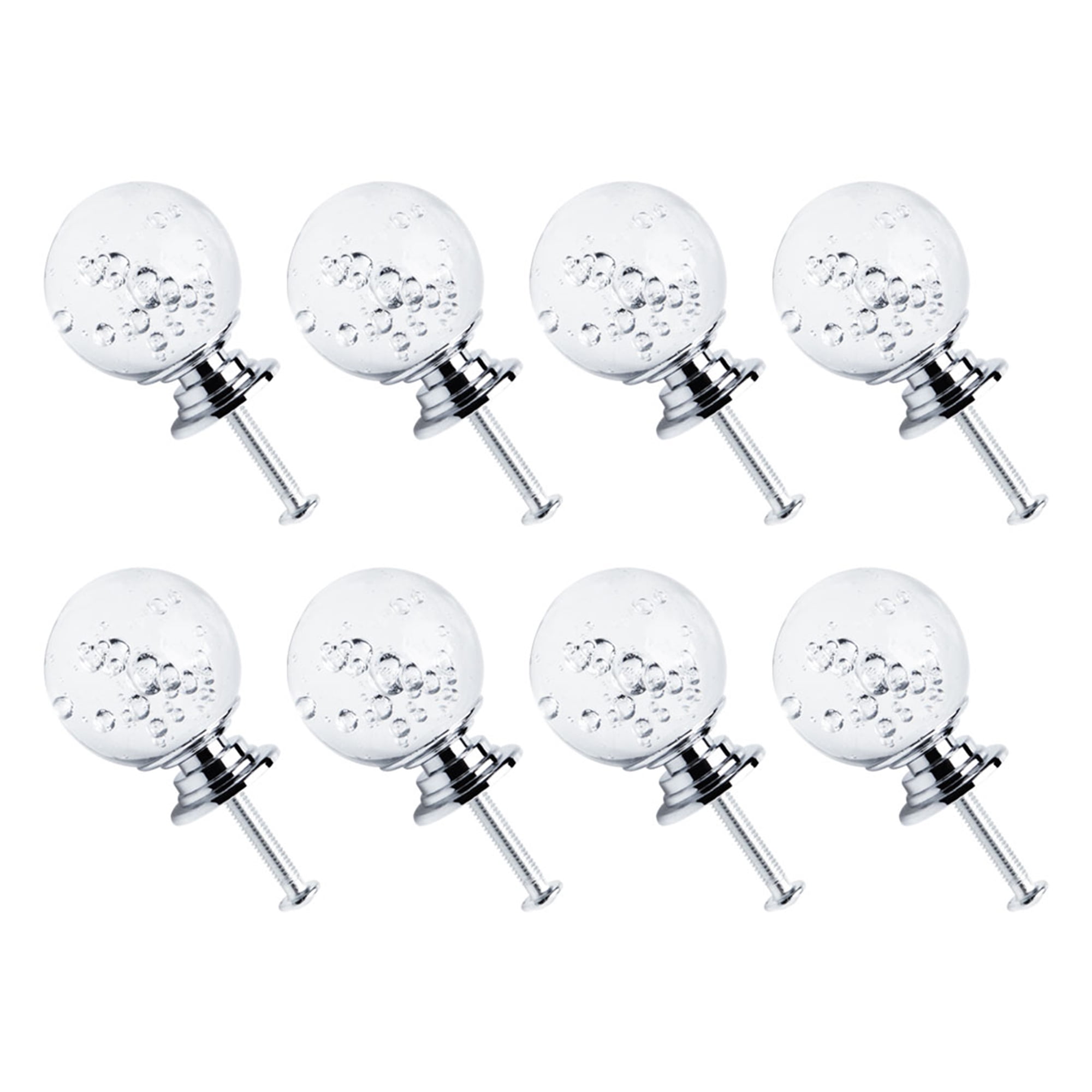 30mm Dia Crystal Knobs Wardrobe Dresser Knobs Pull Handle for Home
