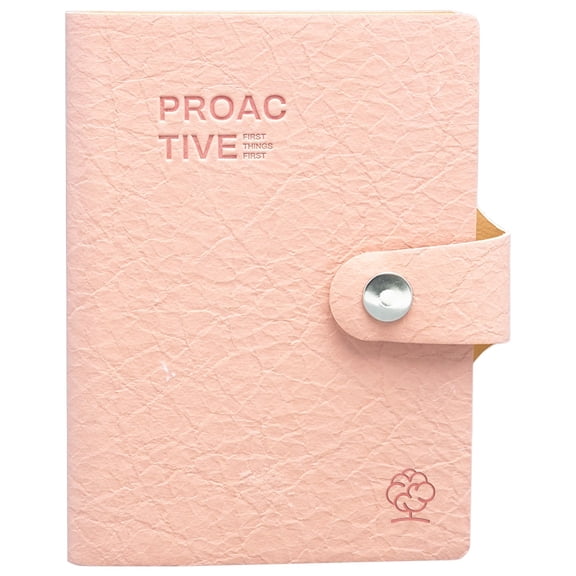 6 Color 11X8Cm Pu Leather Notebook with Button "" A6 Daily Journal for Work & Study 2026 New Kilougeis