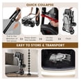 thumbnail image 6 of Double Dog Stroller XYT Foldable for 2 Dogs Cats Detachable Carrier for Travel Walking, 6 of 9