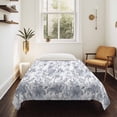 thumbnail image 4 of Watercolor Grey Floral Tapestry for Bedroom Wall Hanging Tapestry, Gray Ombre Botanical Summer Ceiling Backdrop Tapestries Poster Blanket Wall Decor for Teens Room Living Room Dorm 59" x 79", 4 of 8
