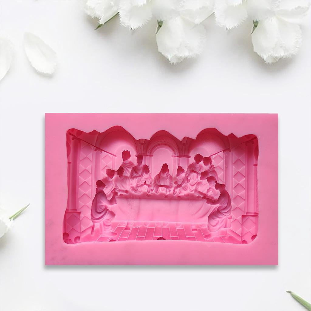 The Last Supper Photo Frame Listing Silicone Mold Epoxy Resin DIY Craft Casting for Making Decoration