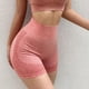 thumbnail image 4 of Pantalones cortos de yoga para mujer, pantalones cortos elásticos y transpirables que levantan los glúteos. Rojo Grande XL, 4 of 9