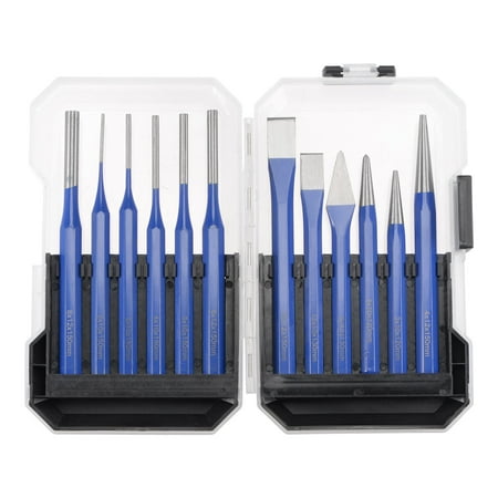 

Uxcell CR-V Electrodusting Coated Surface Punch and Chisel Set Pin Punch Center Punch Solid Punch and Chisel